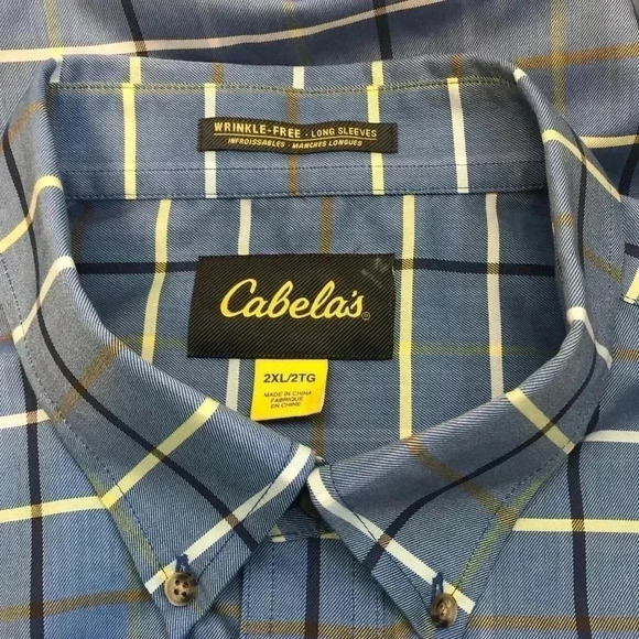 CABELA’S- Plaid Long Sleeve Button Front (2XL/2TG) - Picture 1 of 7
